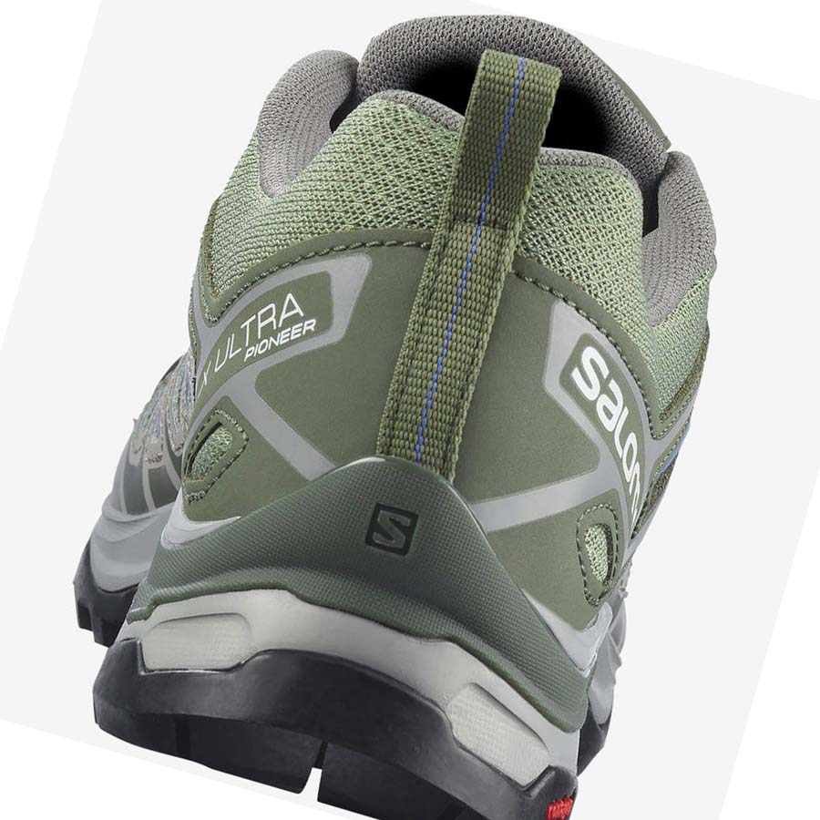 Salomon WoX ULTRA PIONEER Túracipő Női Zöld Szürke | HU 2821AHK